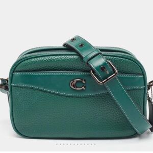 Coach soft pebbled leather camera bag